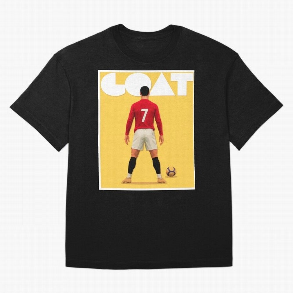 Cristiano Ronaldo Men's CR7 Football Jersey | Real Madrid GOAT Portugal Sports Shirt Fan Gift Oversized T-Shirt Wear the Spirit of Global Football Passion for FIFA World Cup 2026 USA Canada Mexico, Celebrating Mbappe and Neymar, Argentina, France