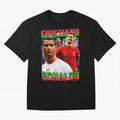 Cristiano Ronaldo Graphic Oversized T-Shirt Bring a Champion Mindset to FIFA World Cup 2026 Group Stage Spirit, Celebrating Spain and Netherlands, Messi and Cristiano Ronaldo, Champion Mindset, Group Stage Buzz, Knockout Tension and Passionate Fan