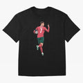 Cristiano Ronaldo Oversized T-Shirt Cheer for FIFA World Cup 2026 Group Stage Celebrating Cristiano Ronaldo, Haaland and CR7, Argentina Energy, Match Day Excitement, Supporter Culture, Golden Goals and Global Football Passion; Great for Watch