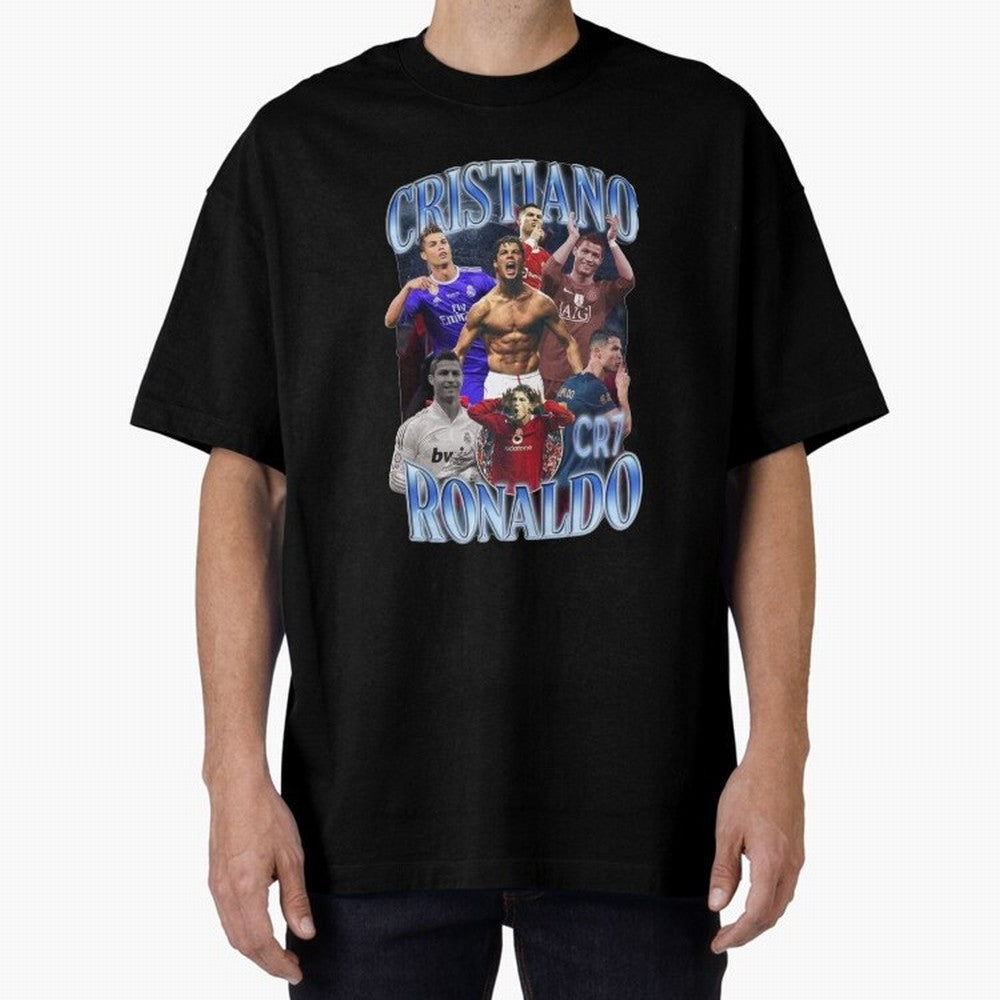 Cristiano Ronaldo GOAT Oversized T-Shirt Honor the Football Icons of the FIFA World Cup 2026 USA Canada Mexico Journey through CR7 Highlights, Portugal, Spain and Germany Pride, Football Festival Excitement, Trophy Ambitions, Country Rivalries and