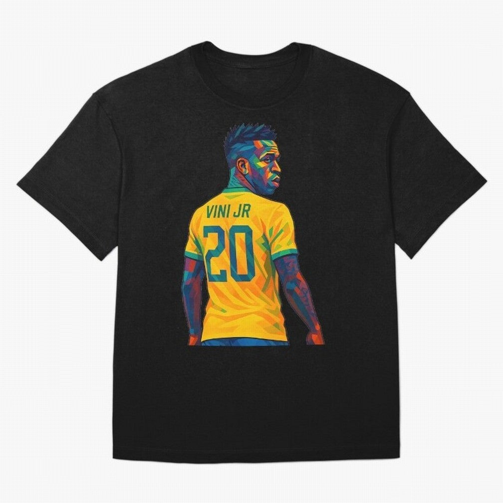 Vini Jr. Oversized T-Shirt Celebrate the Magic of FIFA World Cup 2026 USA Canada Mexico Centered on Messi, France Energy, Match Day Excitement, Supporter Culture, Golden Goals and Global Football Passion; Perfect for Supporters Who Want Bold