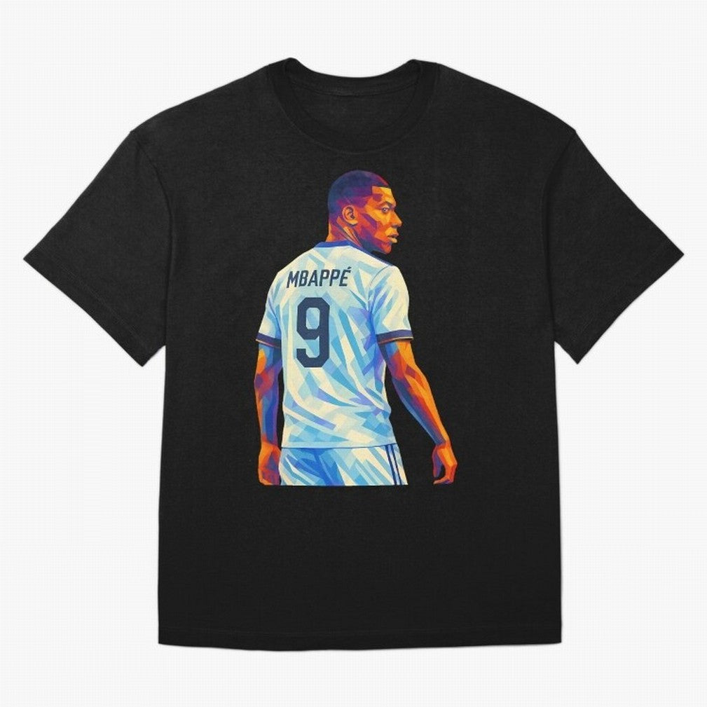 Kyliam Mbappe Oversized T-Shirt Honor Football Greatness during FIFA World Cup 2026 Spirit, Driven by Argentina and Brazil, CR7 and Messi, Match Day Excitement, Supporter Culture, Golden Goals and Global Football Passion; Made for Collectors Who