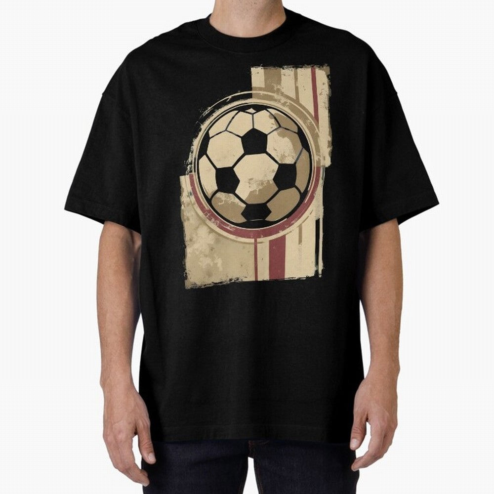 Soccer ball Oversized T-Shirt Represent Fans Who Live for Match Day Hype around FIFA World Cup 2026 USA Canada Mexico, Neymar, Haaland and Cristiano Ronaldo, Netherlands, Classic Soccer Heritage, Championship Pressure, Fan Loyalty and International