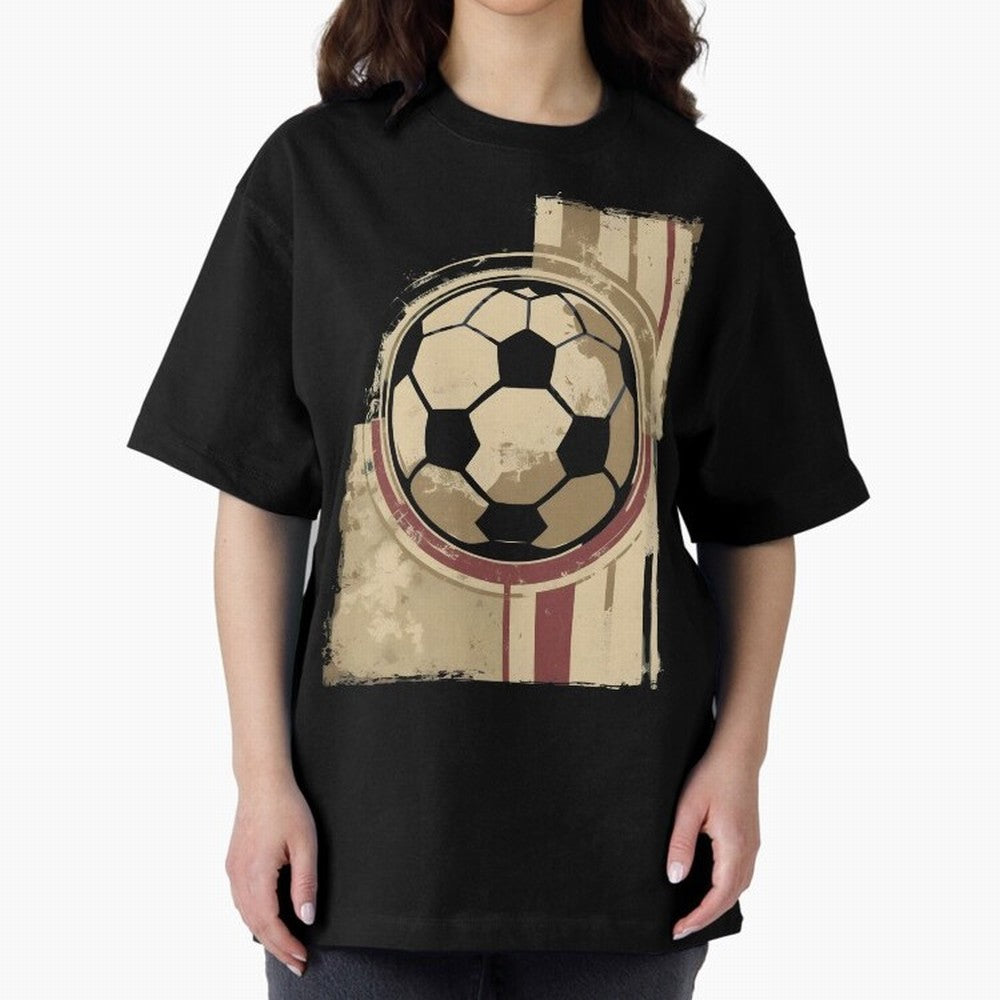 Soccer ball Oversized T-Shirt Represent Fans Who Live for Match Day Hype around FIFA World Cup 2026 USA Canada Mexico, Neymar, Haaland and Cristiano Ronaldo, Netherlands, Classic Soccer Heritage, Championship Pressure, Fan Loyalty and International