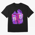 ronaldinho and messi - goat Oversized T-Shirt Represent Fans Who Live for Global Football Passion for FIFA World Cup 2026 Group Stage, Made for Haaland and Mbappe, Germany, Football History, Final Match Energy, Crowd Noise and Once in a Lifetime