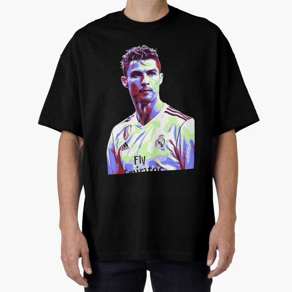 Ronaldo - retro Oversized T-Shirt Turn Football Passion into FIFA World Cup 2026 for Fans of Haaland and Mbappe and Portugal, Bringing Football Festival Excitement, Trophy Ambitions, Country Rivalries and Star Player Buzz; Built for Supporters