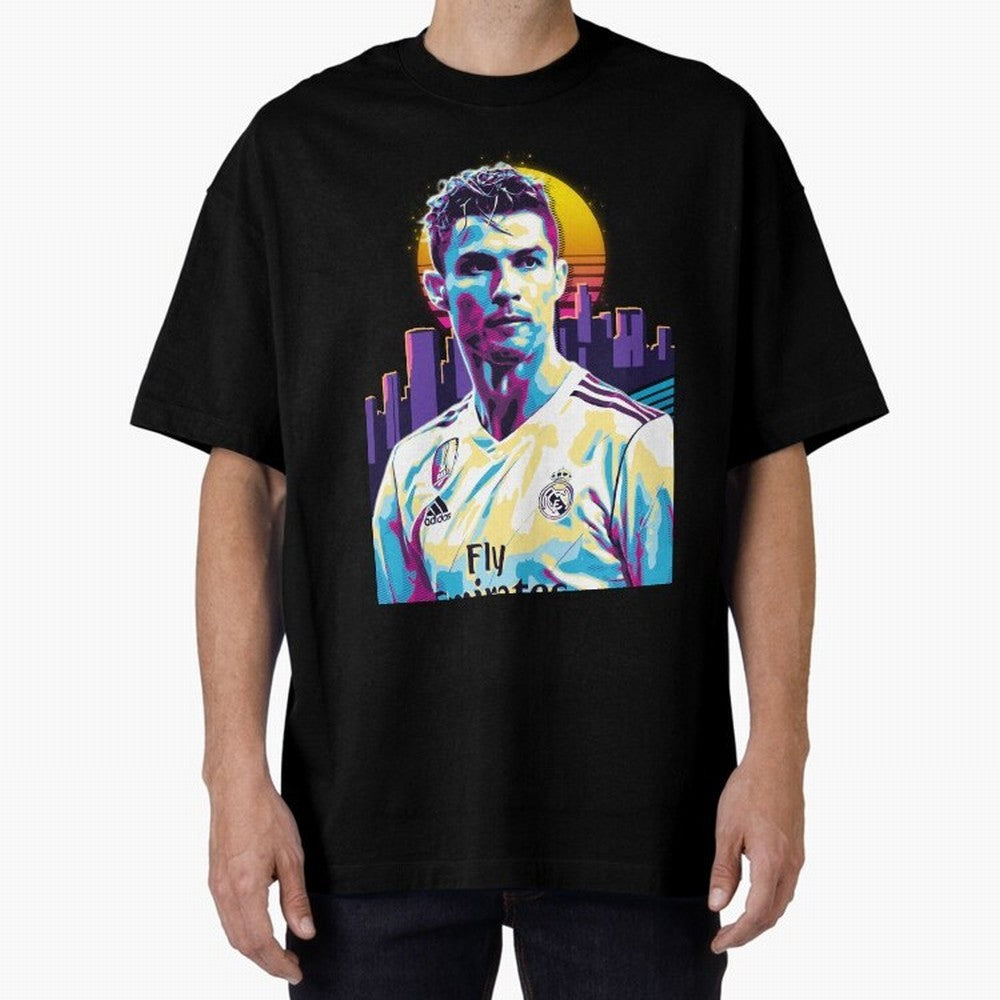 Christiano Ronaldo retro Oversized T-Shirt Show Love for Legendary Goals in FIFA World Cup 2026 USA Canada Mexico Featuring Messi, England and Germany Energy, Football Passion, Legendary Performances, Festival Vibes and Supporter Community; Ideal