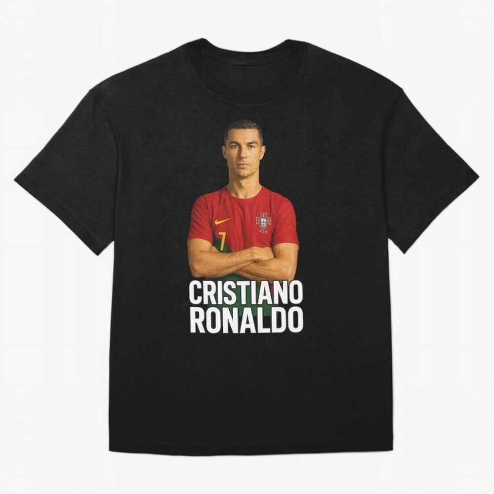 Cristiano Ronaldo Oversized T-Shirt Carry National Pride through FIFA World Cup 2026 Group Stage Connected to CR7, Argentina Energy, Retro Football Energy, Iconic Rivalries, Trophy Chase Drama and Stadium Atmosphere; Perfect for Supporters Who Want