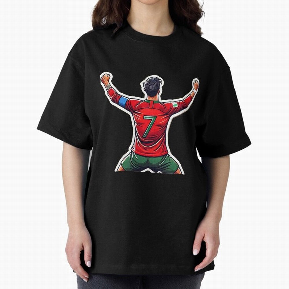 Ronaldo 7 Oversized T-Shirt Create the FIFA World Cup 2026 Journey through Mbappe and Neymar Highlights, Brazil Pride, Football History, Final Match Energy, Crowd Noise and Once in a Lifetime Moments; Built for Supporters Chasing Trophy Dreams,