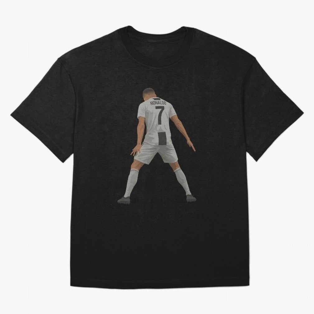 Cristiano Ronaldo Iconic Celebration Oversized T-Shirt Upgrade FIFA World Cup 2026 Spirit, Capturing France and Portugal, Messi, CR7 and Mbappe, Stadium Chants, National Pride, Trophy Dreams and Unforgettable Football Memories; Ideal for Football