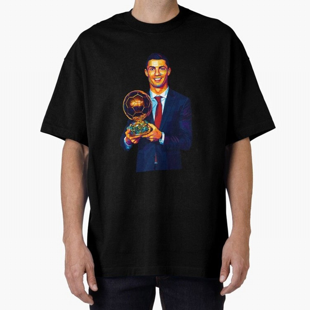 Cristiano Ronaldo Wpap Art Oversized T-Shirt Stand with the FIFA World Cup 2026 Journey through Neymar, Haaland and Cristiano Ronaldo Highlights, France and Portugal Pride, Fan Favorite Moments, National Team Passion, Big Match Drama and Soccer