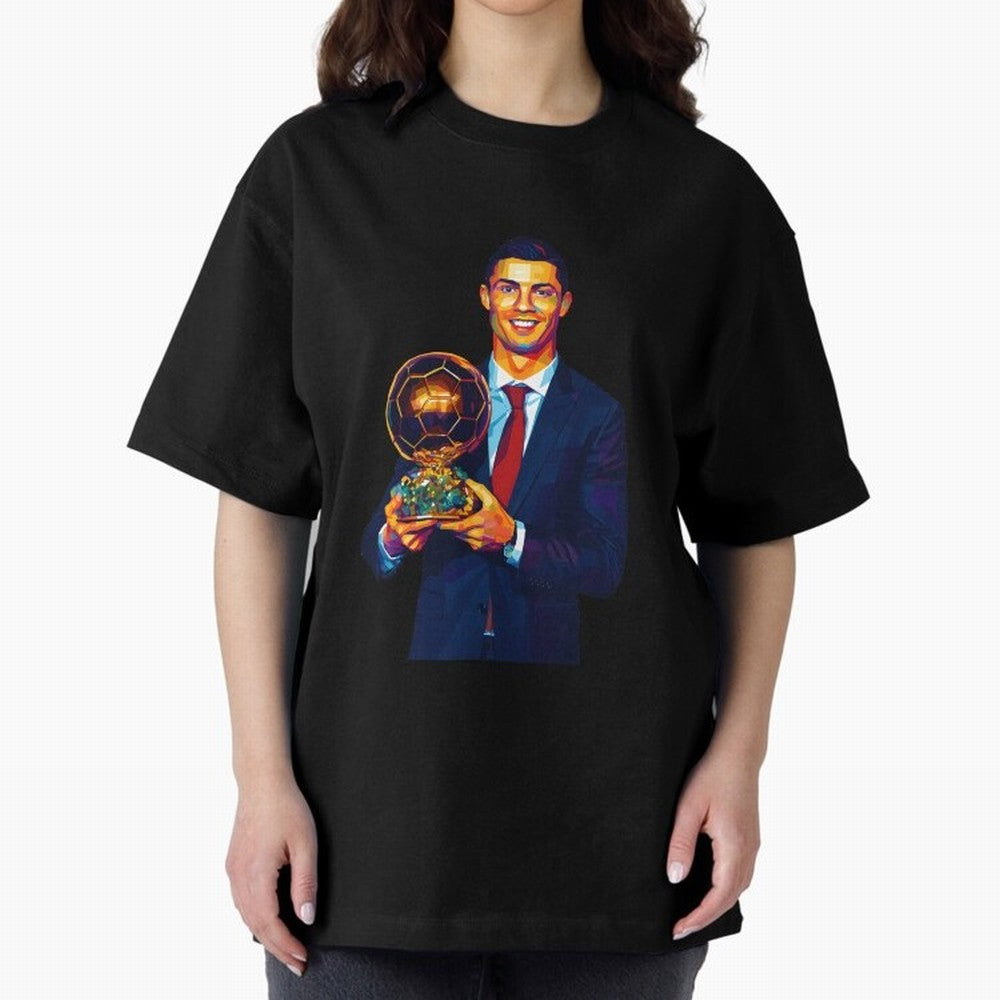 Cristiano Ronaldo Wpap Art Oversized T-Shirt Stand with the FIFA World Cup 2026 Journey through Neymar, Haaland and Cristiano Ronaldo Highlights, France and Portugal Pride, Fan Favorite Moments, National Team Passion, Big Match Drama and Soccer