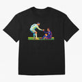 Cristiano Ronaldo & Messi Wpap Art Oversized T-Shirt Follow Every Goal of FIFA World Cup 2026 USA Canada Mexico Built around Haaland, Brazil Energy, Match Day Excitement, Supporter Culture, Golden Goals and Global Football Passion; Ideal for