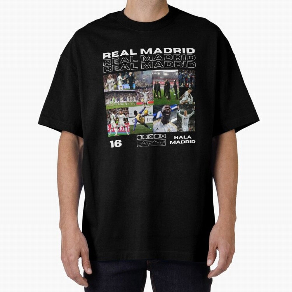 Real Madrid design Oversized T-Shirt Upgrade FIFA World Cup 2026 Group Stage Spirit, Made for France, Messi, CR7 and Mbappe, Vintage Soccer Flavor, Modern Football Stars, National Flags and Final Night Emotion; Made for Die Hard Supporters, Soccer