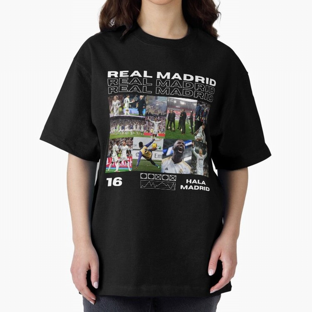 Real Madrid design Oversized T-Shirt Upgrade FIFA World Cup 2026 Group Stage Spirit, Made for France, Messi, CR7 and Mbappe, Vintage Soccer Flavor, Modern Football Stars, National Flags and Final Night Emotion; Made for Die Hard Supporters, Soccer