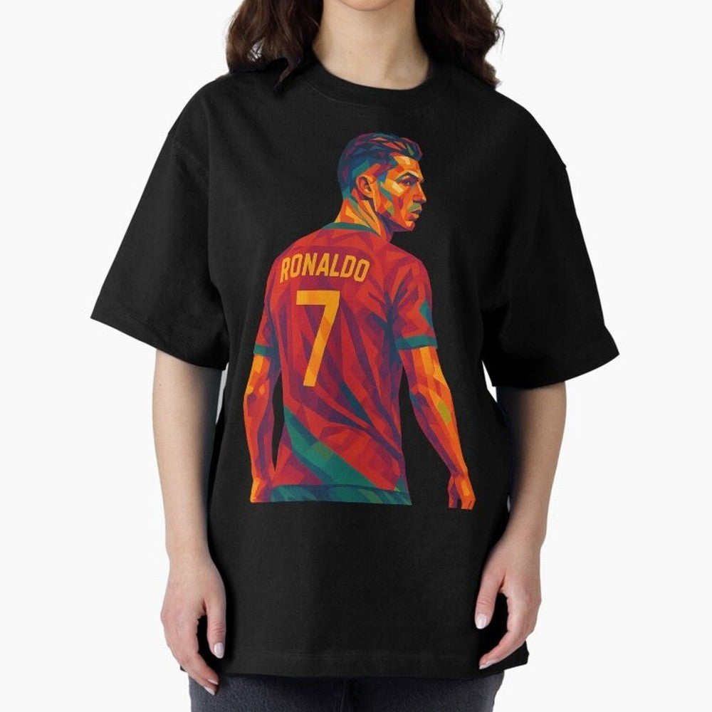 Cristiano Ronaldo Oversized T-Shirt Show Passion for the Stars of FIFA World Cup 2026 Group Stage Highlighting Neymar, Germany Energy, Goal Celebration Energy, Supporter Heritage, Football Icons and Worldwide Tournament Joy; Perfect for People Who
