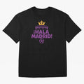 Hala Madrid Oversized T-Shirt Bring Retro Soccer Energy to Match Day Hype around FIFA World Cup 2026 USA Canada Mexico, Haaland and Mbappe, England, Global Supporter Spirit, Legendary Goals, National Colors and Tournament Celebration; Perfect for
