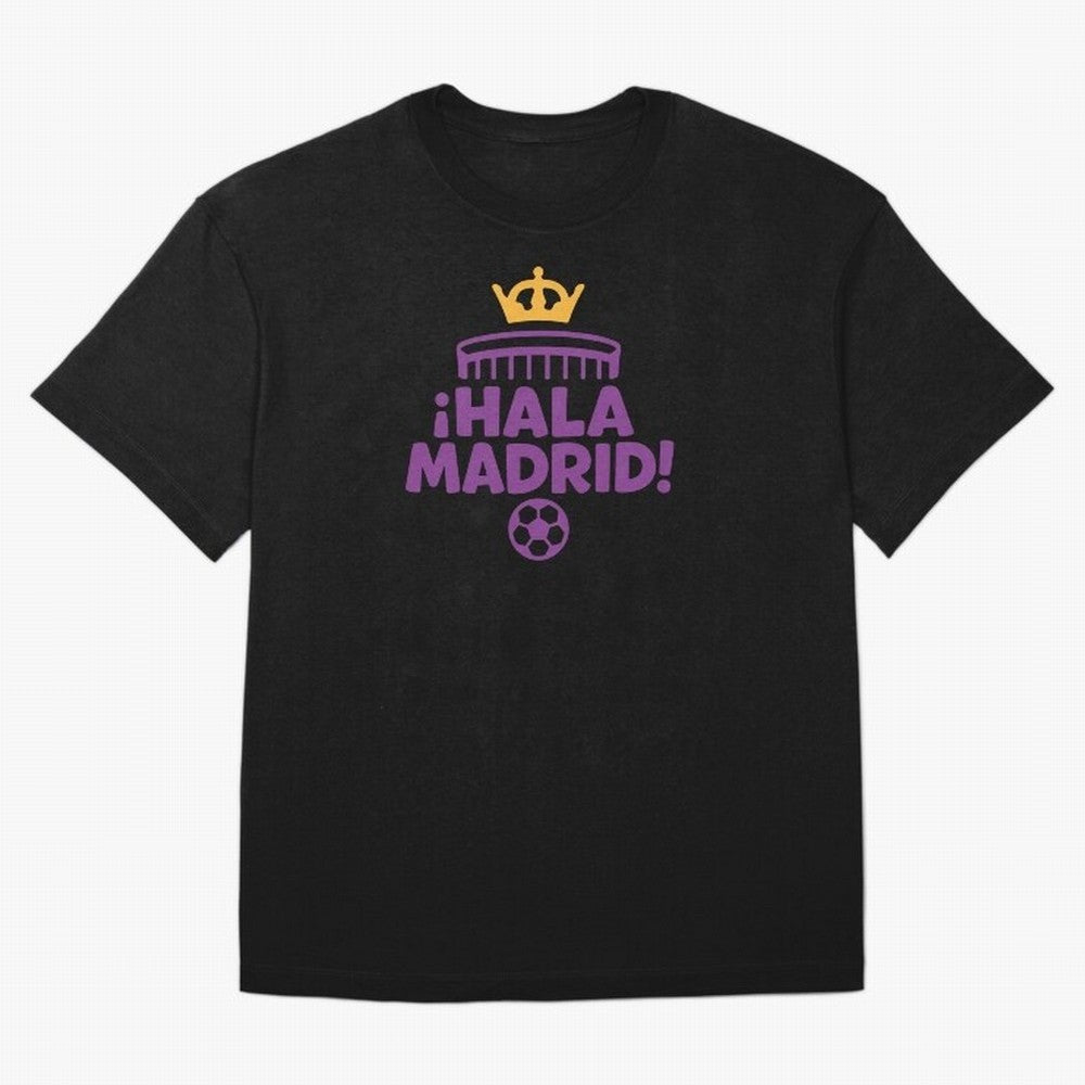 Hala Madrid Oversized T-Shirt Bring Retro Soccer Energy to Match Day Hype around FIFA World Cup 2026 USA Canada Mexico, Haaland and Mbappe, England, Global Supporter Spirit, Legendary Goals, National Colors and Tournament Celebration; Perfect for