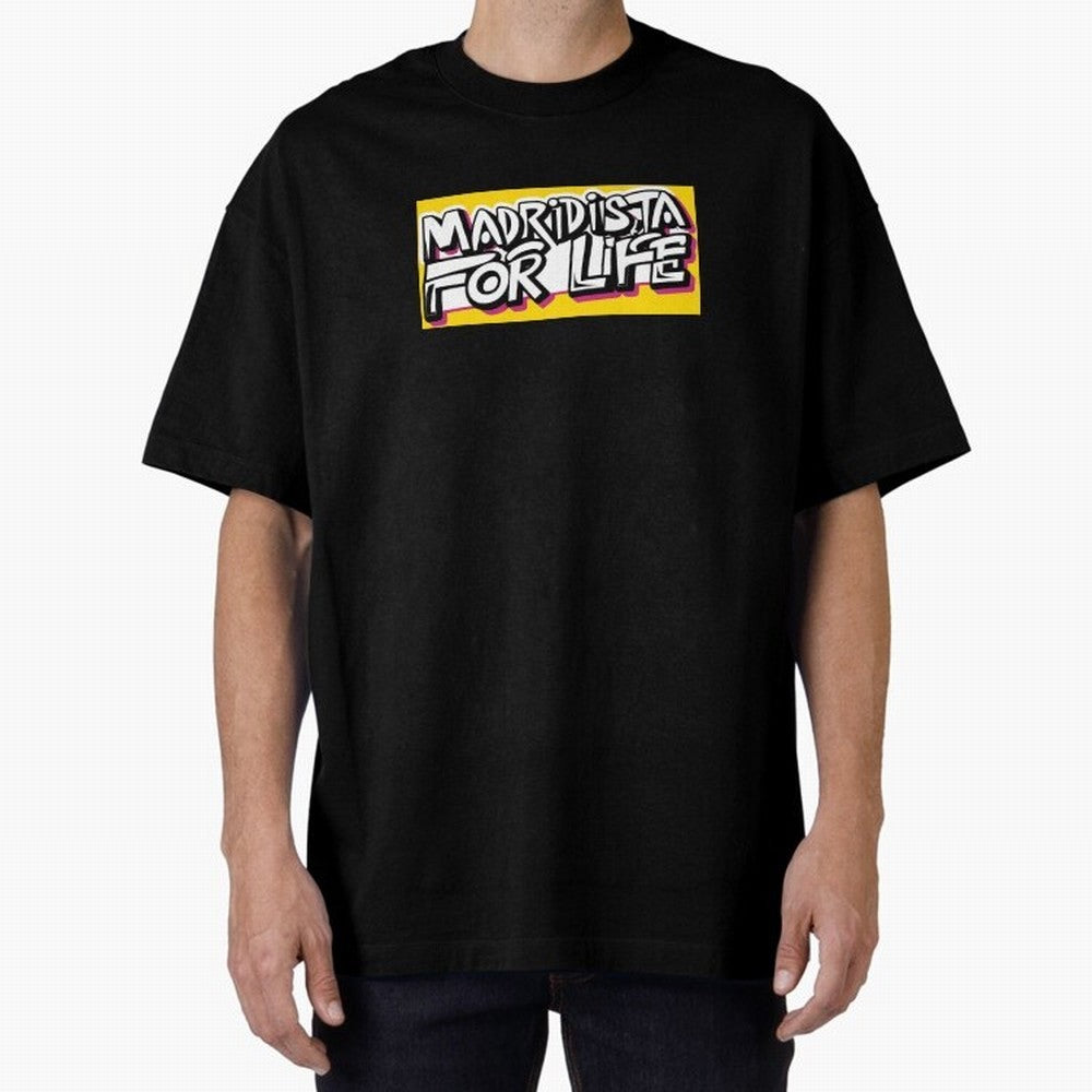 Madridista for Life Oversized T-Shirt Enjoy Match Day Hype around FIFA World Cup 2026 USA Canada Mexico, CR7 and Messi, France and Portugal, Tournament Hype, Historic Matchups, Family Viewing Parties and Global Sports Pride; Great for Watch