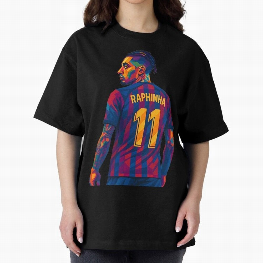 Raphinha Oversized T-Shirt Celebrate National Team Dreams in Global Football Passion for FIFA World Cup 2026 Group Stage, Built around Neymar, England, France and Netherlands, Global Supporter Spirit, Legendary Goals, National Colors and Tournament