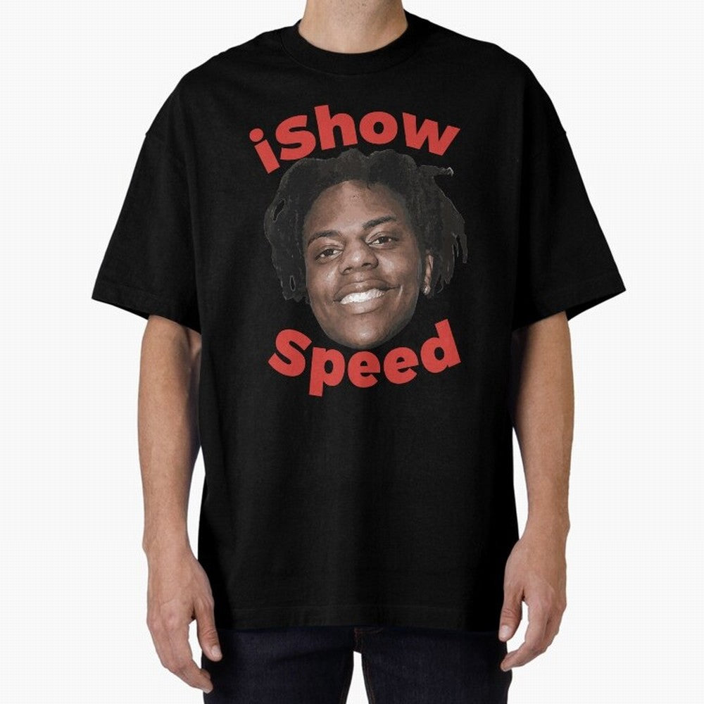 Ishowspeed Oversized T-Shirt Feel the Trophy Chase of Match Day Hype around FIFA World Cup 2026, Mbappe and Neymar, Spain, Game Day Rituals, Football Legends, Country Pride and the Road to the Final; Ideal for Passionate Fans Who Love Underdog