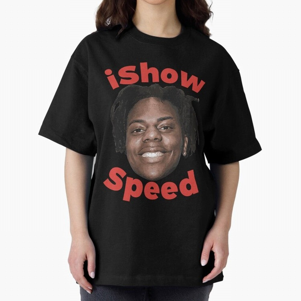 Ishowspeed Oversized T-Shirt Feel the Trophy Chase of Match Day Hype around FIFA World Cup 2026, Mbappe and Neymar, Spain, Game Day Rituals, Football Legends, Country Pride and the Road to the Final; Ideal for Passionate Fans Who Love Underdog
