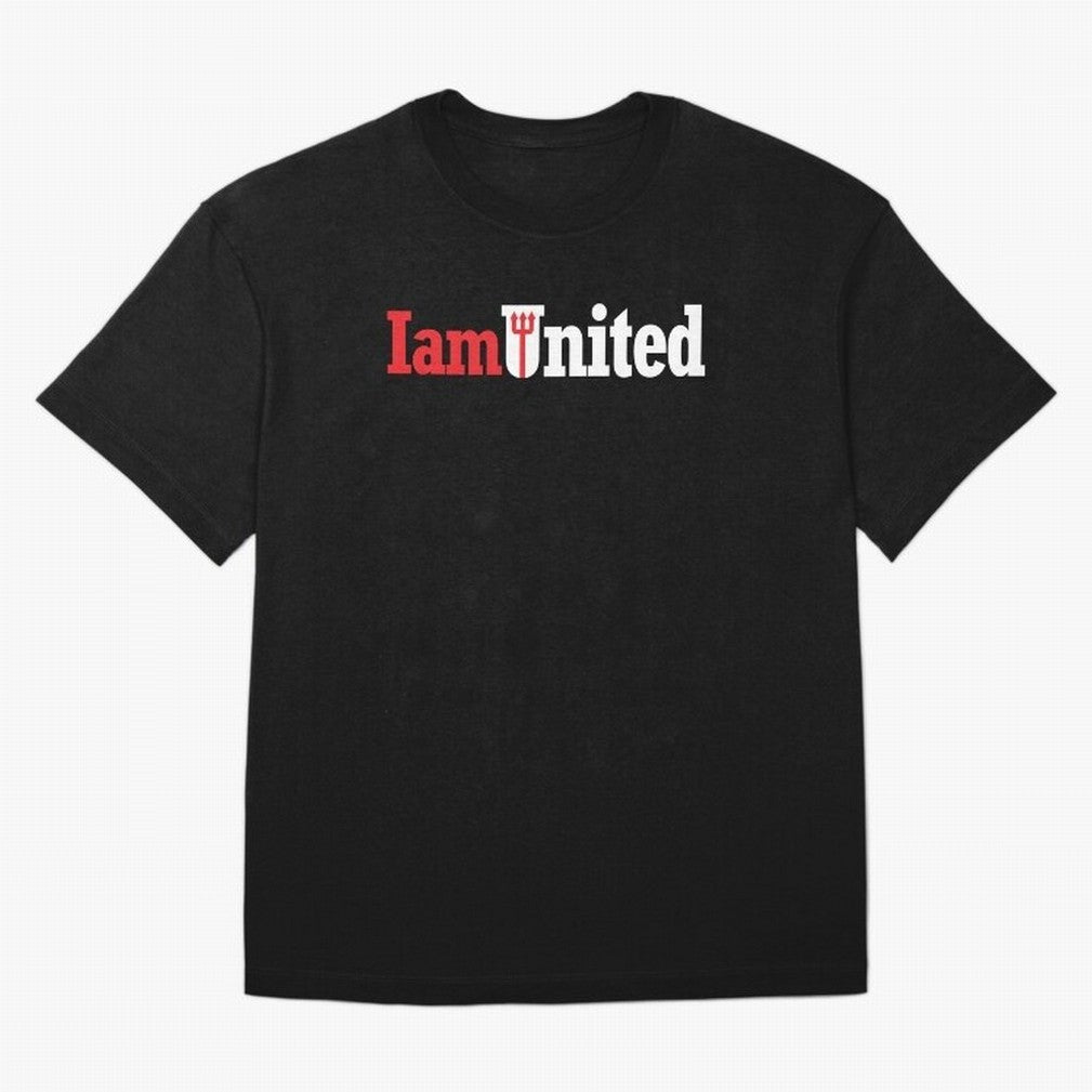 Manchester United I am United Oversized T-Shirt Represent Football Lovers during FIFA World Cup 2026 Built around Messi, Germany Energy, Tournament Hype, Historic Matchups, Family Viewing Parties and Global Sports Pride; Ideal for Football Dads,