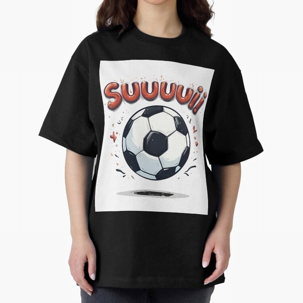 Suuuuii! CR7 Celebration Oversized T-Shirt Support the Legends of Global Football Passion for FIFA World Cup 2026 Group Stage, Centered on Messi, CR7 and Mbappe, England, Tournament Hype, Historic Matchups, Family Viewing Parties and Global Sports