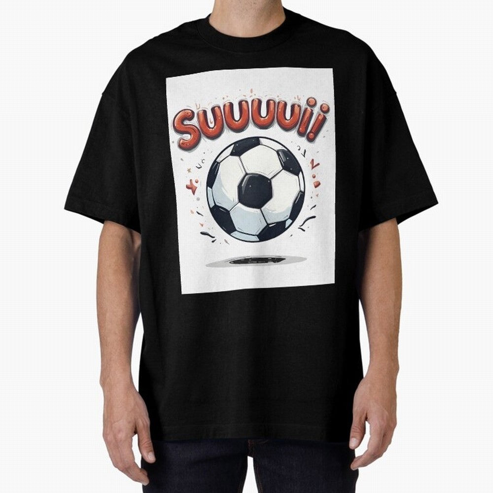 Suuuuii! CR7 Celebration Oversized T-Shirt Support the Legends of Global Football Passion for FIFA World Cup 2026 Group Stage, Centered on Messi, CR7 and Mbappe, England, Tournament Hype, Historic Matchups, Family Viewing Parties and Global Sports