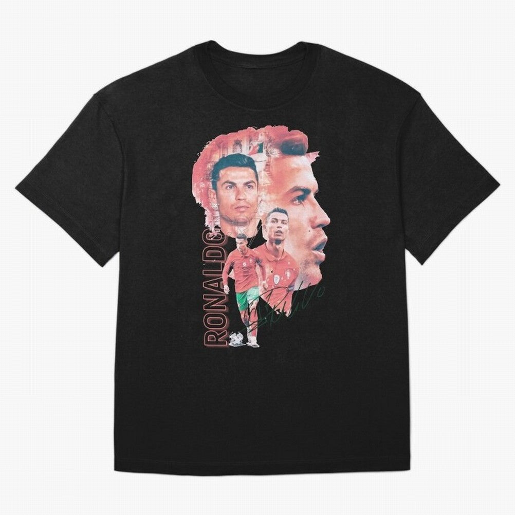 Cristiano Ronaldo Design Oversized T-Shirt Unlock the FIFA World Cup 2026 Group Stage Journey through Neymar, Haaland and Cristiano Ronaldo Highlights, Portugal, Spain and Germany Pride, Worldwide Fan Energy, Dramatic Goals, Stadium Lights and