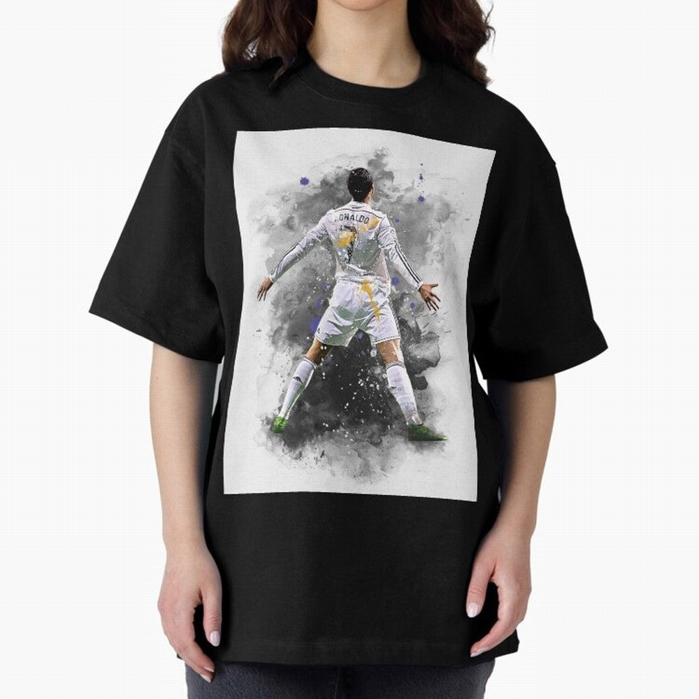 Cristiano Ronaldo 7 Oversized T-Shirt Spotlight FIFA World Cup 2026 Spirit, Capturing Spain and Netherlands, Messi, Neymar and Mbappe, Football History, Final Match Energy, Crowd Noise and Once in a Lifetime Moments; Ideal for Fans Who Follow
