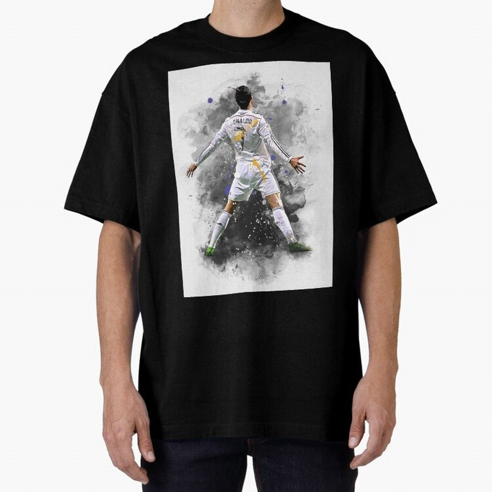 Cristiano Ronaldo 7 Oversized T-Shirt Spotlight FIFA World Cup 2026 Spirit, Capturing Spain and Netherlands, Messi, Neymar and Mbappe, Football History, Final Match Energy, Crowd Noise and Once in a Lifetime Moments; Ideal for Fans Who Follow