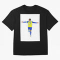 Cristiano Ronaldo Al Nassr Football Oversized T-Shirt Feel the Roar of FIFA World Cup 2026 Group Stage for Fans of Neymar, Haaland and Cristiano Ronaldo and Argentina, France and Brazil, Bringing Match Day Excitement, Supporter Culture, Golden