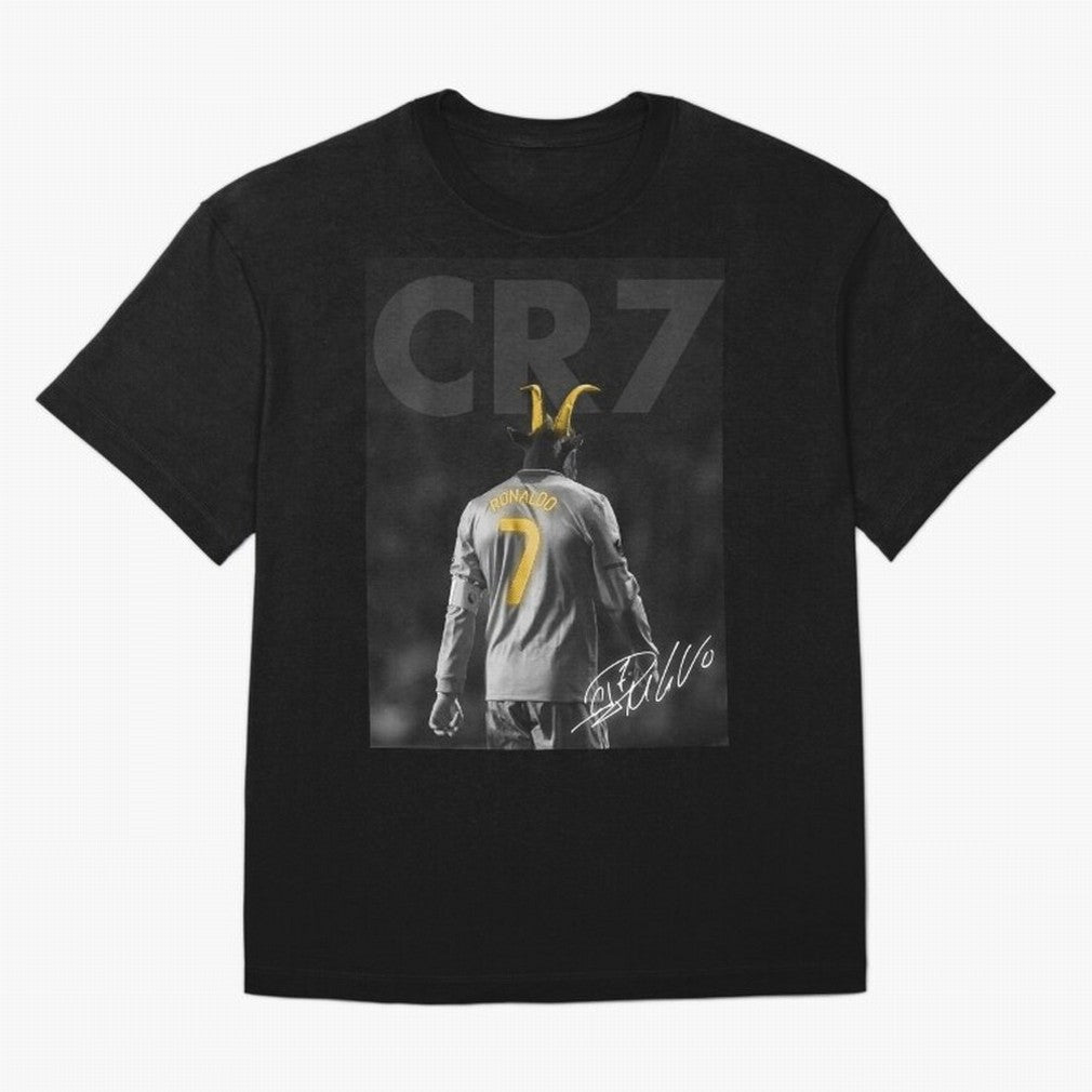 CR7 The Goat Poster Oversized T-Shirt Bring a Champion Mindset to FIFA World Cup 2026 Group Stage Spirit, Capturing Spain, Cristiano Ronaldo, Haaland and CR7, Champion Mindset, Group Stage Buzz, Knockout Tension and Passionate Fan Culture; Great