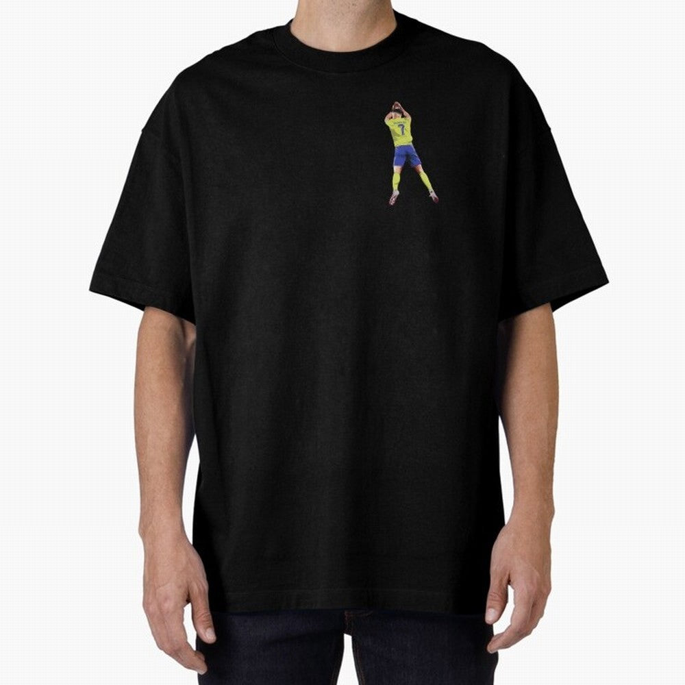 cristiano ronaldo Oversized T-Shirt Show Up for the Glory of Global Football Passion for FIFA World Cup 2026 Group Stage, with Messi and Cristiano Ronaldo, Portugal, Spain and Germany, Classic Soccer Heritage, Championship Pressure, Fan Loyalty and