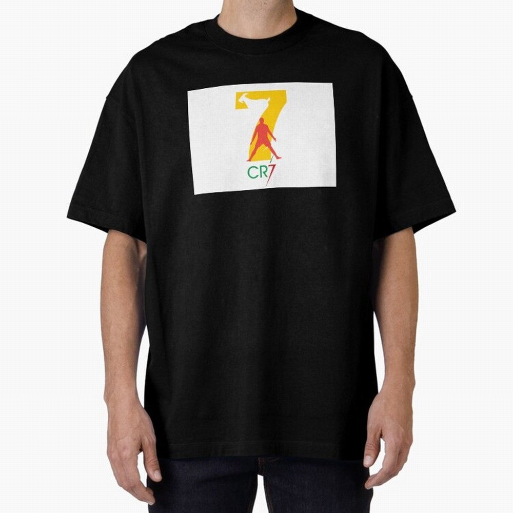 Ronaldo GOAT Oversized T-Shirt Cheer through Every Moment of FIFA World Cup 2026 Group Stage Spirit, Featuring Netherlands, Messi, CR7 and Mbappe, Championship Spirit, Famous Goals, Roaring Crowds and International Football Unity; Ideal for Fans