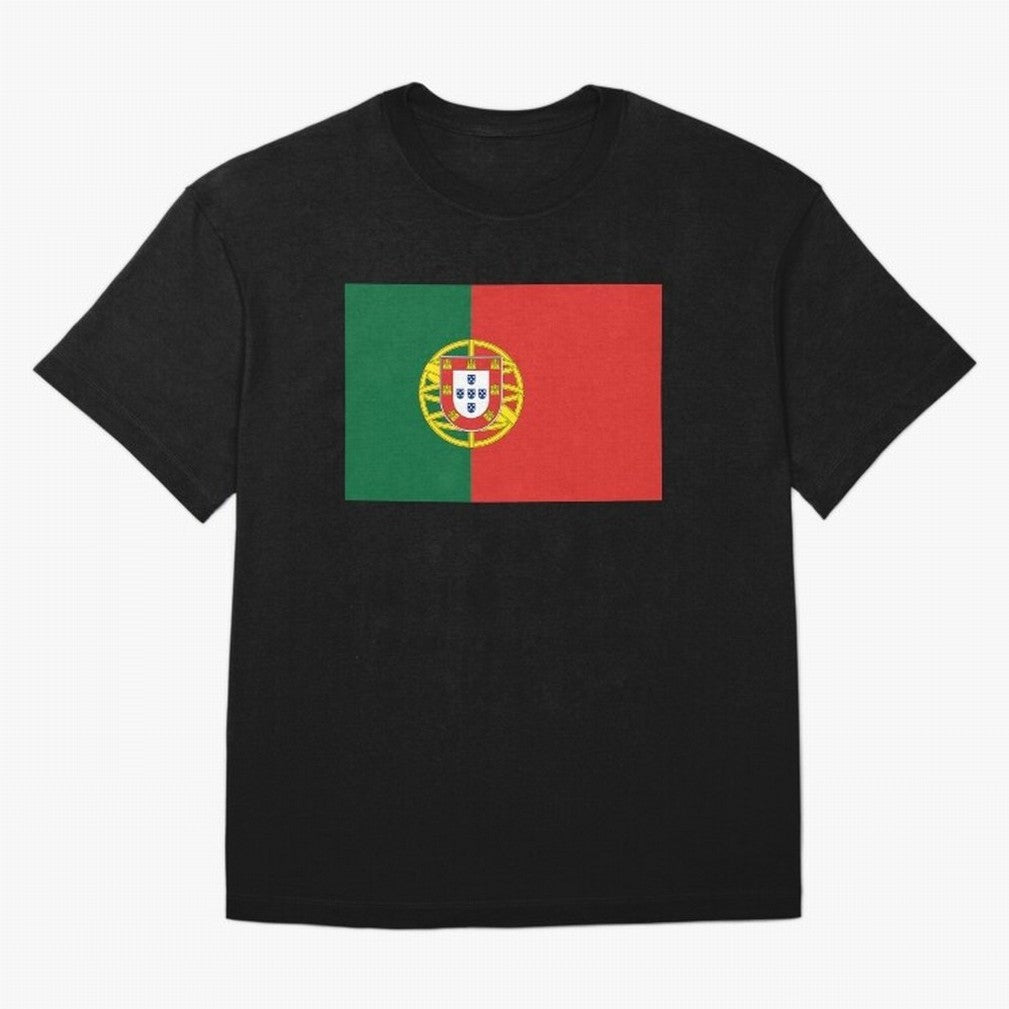 Portugal Flag Oversized T-Shirt Celebrate Football Heritage in Global Football Passion for FIFA World Cup 2026 Group Stage, Celebrating Haaland, England, France and Netherlands, Championship Spirit, Famous Goals, Roaring Crowds and International