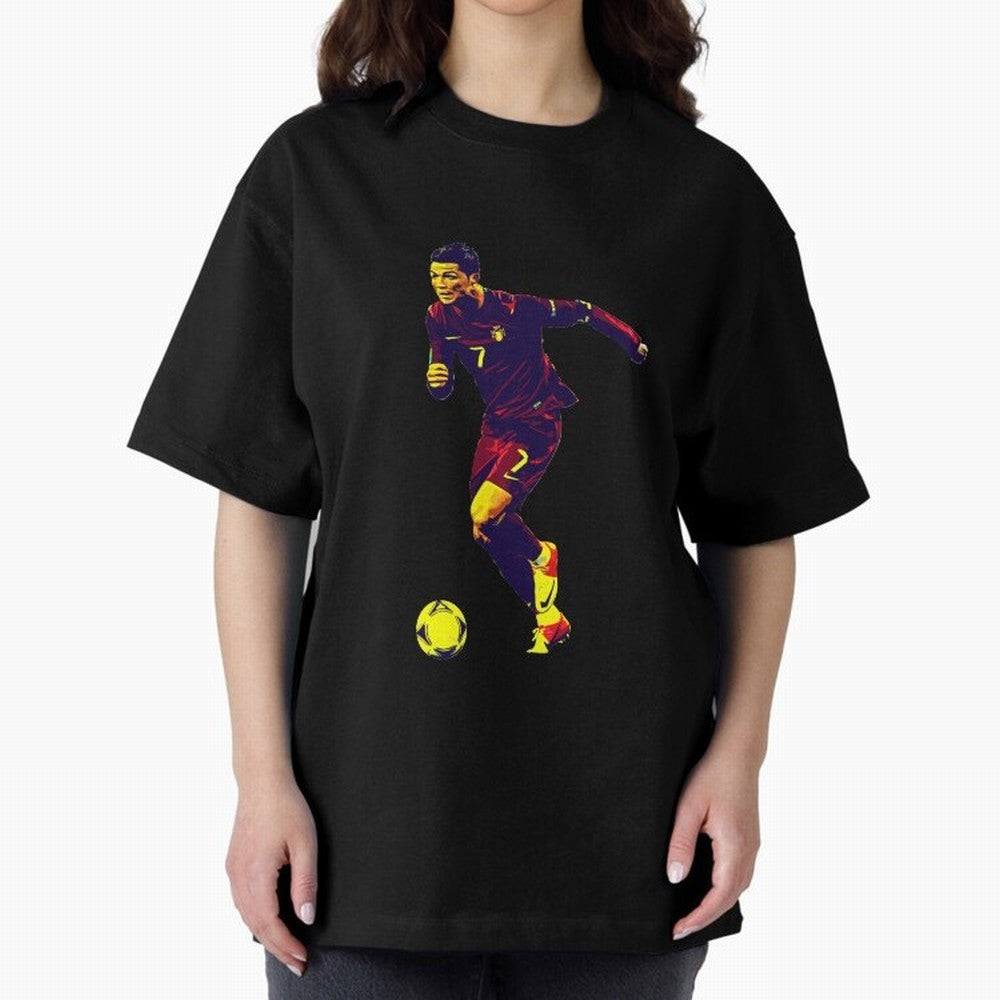 Cristianno Ronaldo Oversized T-Shirt Make the Season About Match Day Hype around FIFA World Cup 2026 USA Canada Mexico, Haaland and Mbappe, England, Retro Football Energy, Iconic Rivalries, Trophy Chase Drama and Stadium Atmosphere; Made for Die