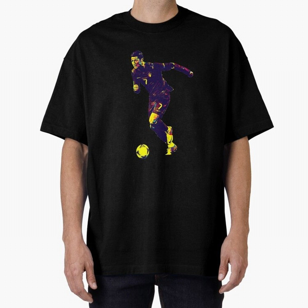 Cristiano Ronaldo Oversized T-Shirt Back the Journey through FIFA World Cup 2026 USA Canada Mexico Made for Cristiano Ronaldo, Haaland and CR7, France Energy, Classic Soccer Heritage, Championship Pressure, Fan Loyalty and International Pride; Made