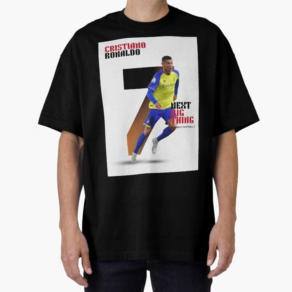 Cristiano Ronaldo (CR7) Oversized T-Shirt Make Memories around Global Football Passion for FIFA World Cup 2026 Group Stage, Connected to CR7 and Messi, France, Football Passion, Legendary Performances, Festival Vibes and Supporter Community;