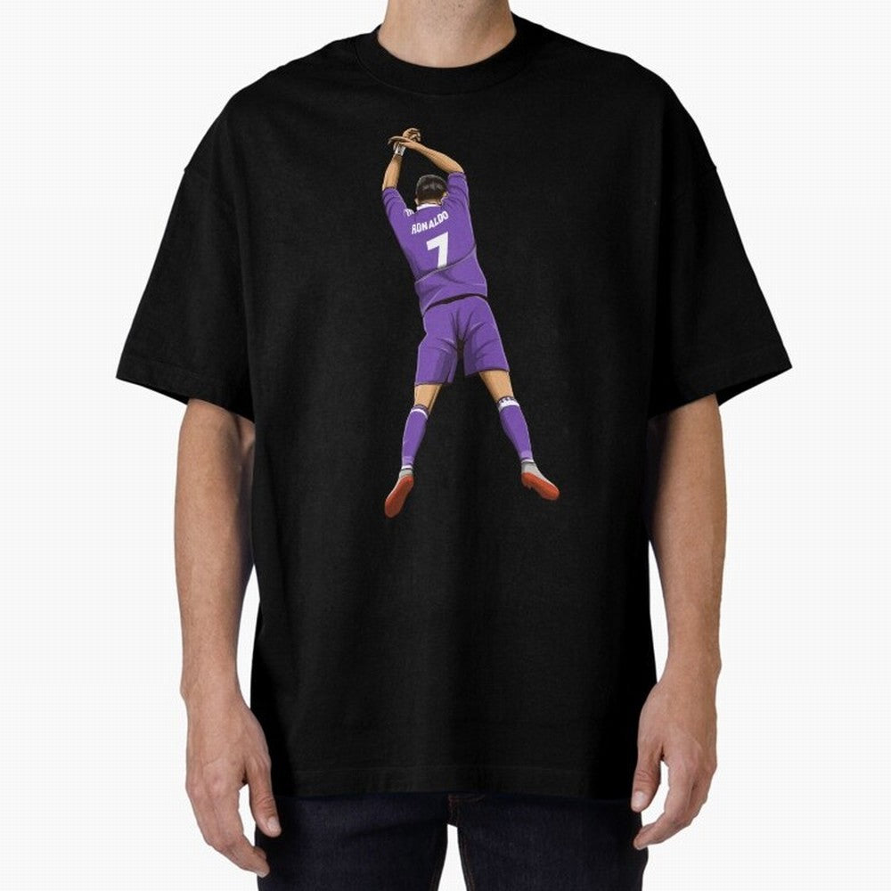 Cristiano Ronaldo Oversized T-Shirt Bring Stadium Energy to Global Football Passion for FIFA World Cup 2026, Connected to Messi and Cristiano Ronaldo, Brazil, Football Festival Excitement, Trophy Ambitions, Country Rivalries and Star Player Buzz;