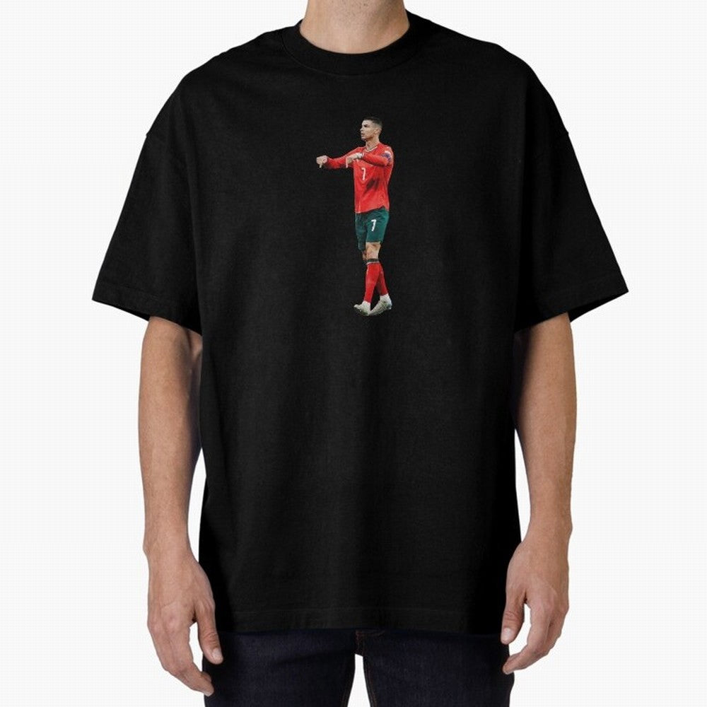 Cristiano Ronaldo siuuuuuu Oversized T-Shirt Bring Stadium Energy to Global Football Passion for FIFA World Cup 2026, Featuring Messi, Neymar and Mbappe, Brazil, Classic Soccer Heritage, Championship Pressure, Fan Loyalty and International Pride;