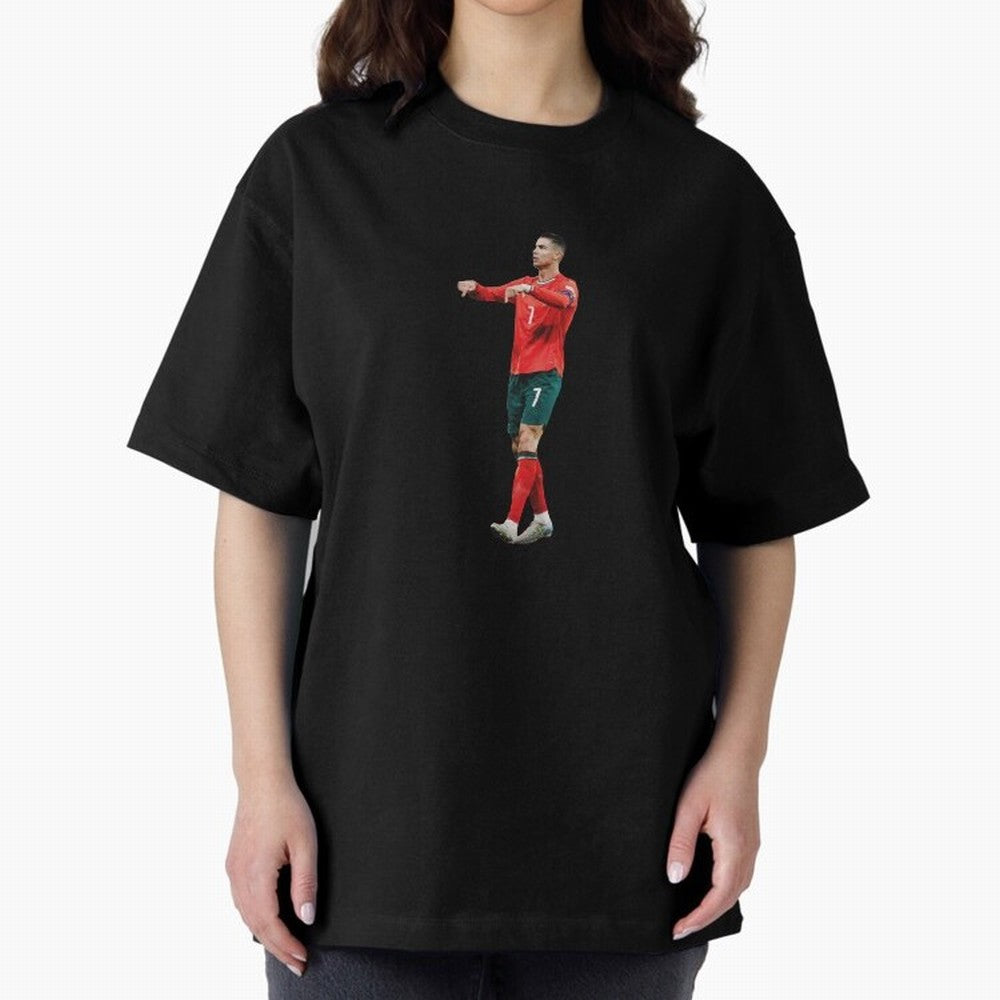 Cristiano Ronaldo siuuuuuu Oversized T-Shirt Bring Stadium Energy to Global Football Passion for FIFA World Cup 2026, Featuring Messi, Neymar and Mbappe, Brazil, Classic Soccer Heritage, Championship Pressure, Fan Loyalty and International Pride;