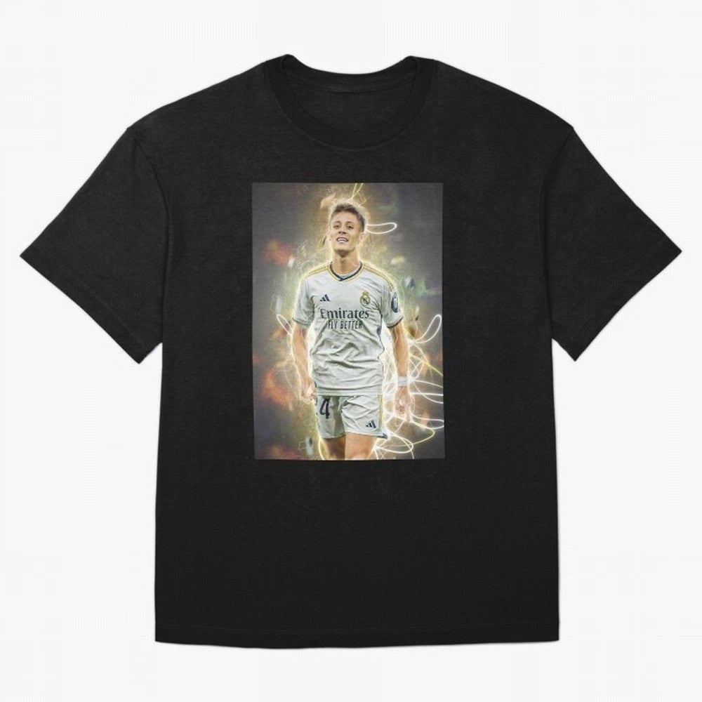 Arda Guler Oversized T-Shirt Support the Legends of FIFA World Cup 2026 Group Stage Centered on Haaland and Mbappe, England, France and Netherlands Energy, Championship Spirit, Famous Goals, Roaring Crowds and International Football Unity; Created