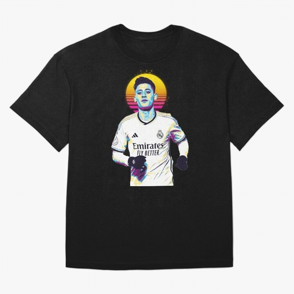 Arda Guler retro 80s Oversized T-Shirt Bring Legendary Rivalry Energy to Match Day Hype around FIFA World Cup 2026, Cristiano Ronaldo, England and Germany, Champion Mindset, Group Stage Buzz, Knockout Tension and Passionate Fan Culture; Perfect for