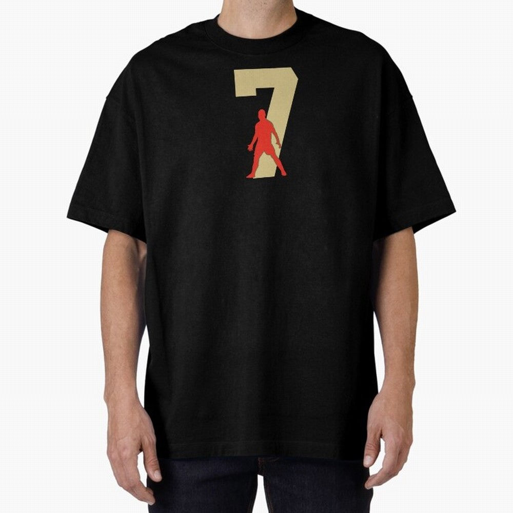 Ronaldo 7 Soccer Icon Oversized T-Shirt Follow the Final Road of FIFA World Cup 2026 USA Canada Mexico Built around Neymar, France Energy, Retro Football Energy, Iconic Rivalries, Trophy Chase Drama and Stadium Atmosphere; Ideal for Passionate Fans