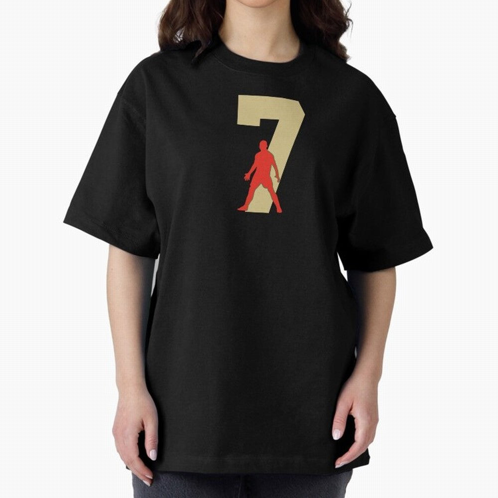 Ronaldo 7 Soccer Icon Oversized T-Shirt Follow the Final Road of FIFA World Cup 2026 USA Canada Mexico Built around Neymar, France Energy, Retro Football Energy, Iconic Rivalries, Trophy Chase Drama and Stadium Atmosphere; Ideal for Passionate Fans
