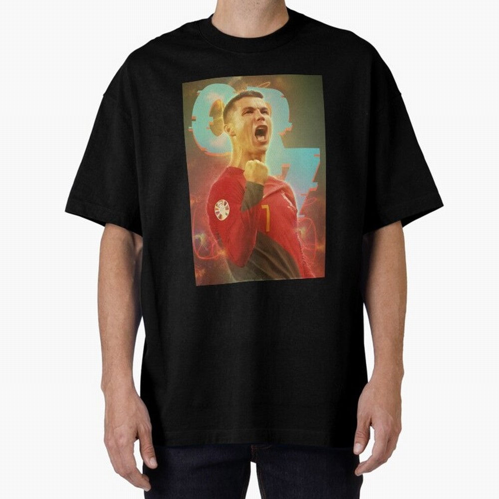 Ronaldo selebration Oversized T-Shirt Live for the Drama of Global Football Passion for FIFA World Cup 2026 USA Canada Mexico, Celebrating Mbappe and Neymar, Brazil, Goal Celebration Energy, Supporter Heritage, Football Icons and Worldwide