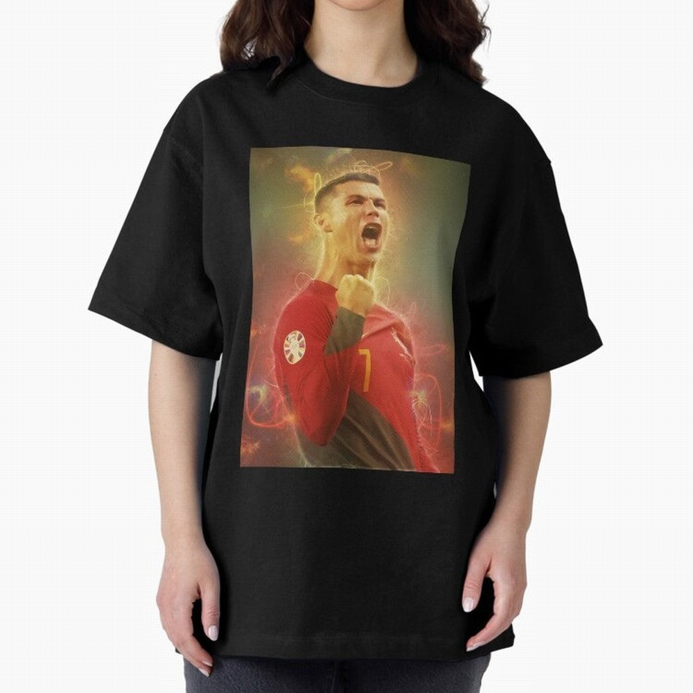 Ronaldo portugal jarsey Oversized T-Shirt Make Every Kick Count in FIFA World Cup 2026 for Fans of Haaland and Mbappe and Brazil, Bringing Champion Mindset, Group Stage Buzz, Knockout Tension and Passionate Fan Culture; Created for Match Day