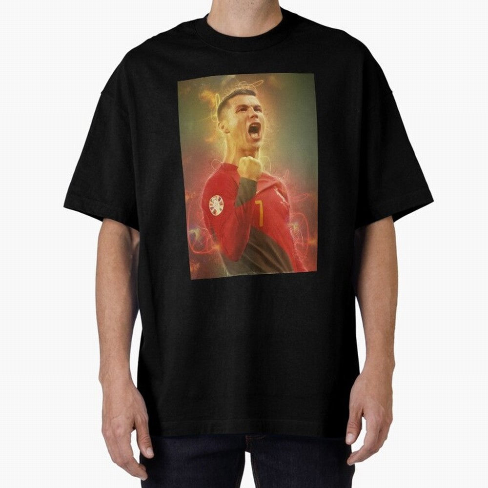 Ronaldo portugal jarsey Oversized T-Shirt Make Every Kick Count in FIFA World Cup 2026 for Fans of Haaland and Mbappe and Brazil, Bringing Champion Mindset, Group Stage Buzz, Knockout Tension and Passionate Fan Culture; Created for Match Day